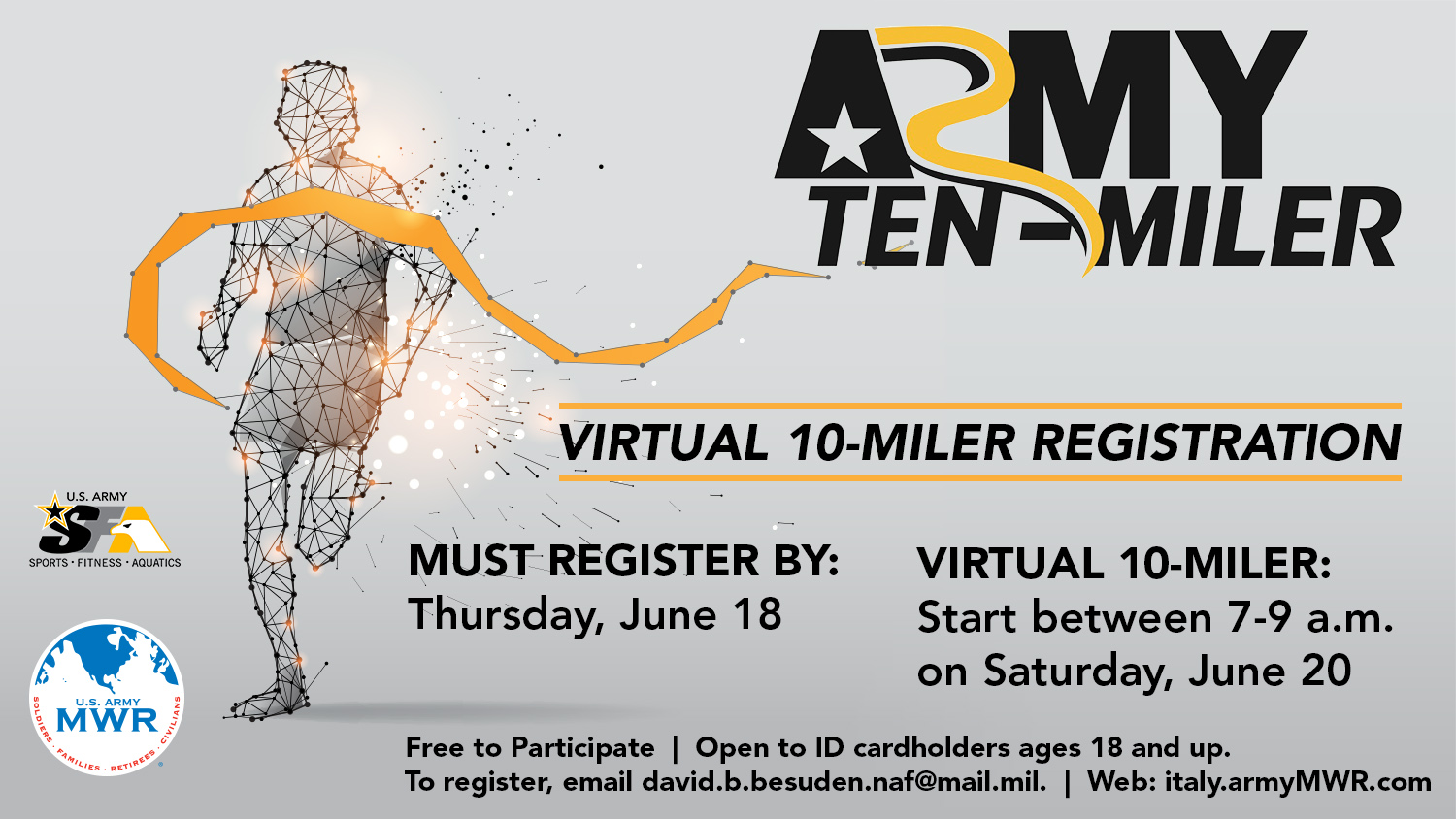 Virtual Army 10-Miler Qualifier Virtual Army 10-Miler Qualifier